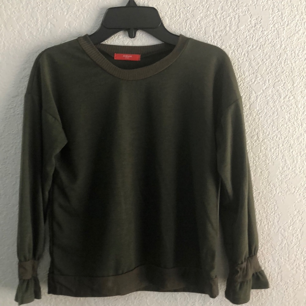 Bloomingdale’s Aqua Big Girls Sweatshirt